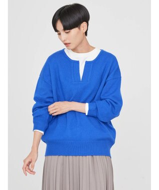 AMERICAN HOLIC バイパチスキッパーニットプルオーバー Blue