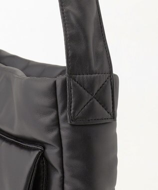 JOSEPH HOMME シンセティックソフトレザー　ワンショルダーバッグ Ｍサイズ ブラック系