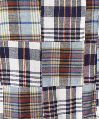 J.PRESS MEN 【KING SIZE】パッチワーク プルオーバーシャツ ネイビー系9