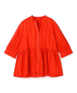 ペプラム ギャザーブラウス