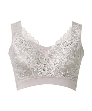 BRADELIS New York 【BRADELIS NewYork peace】　素肌しっとりハッピーバストブラ23 とろけるような肌ざわりで美胸メイクする補正ブラ パールグレージュ