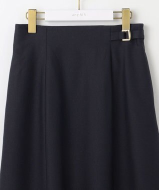 ANY SIS S 【洗える】褒めらレディフレア スカート ネイビー