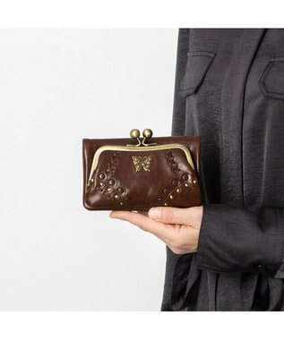 ANNA SUI マチルダ 口金二つ折り財布 ブラウン