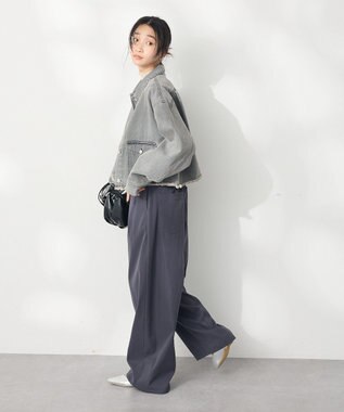 CRAFT STANDARD BOUTIQUE カットオフデニムショートジャケット Gray