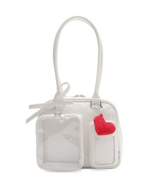 WEGO 【痛バ＆推し活グッズ】きらふわぬい痛ボストンバッグ ホワイト