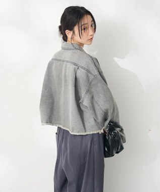 CRAFT STANDARD BOUTIQUE カットオフデニムショートジャケット Gray