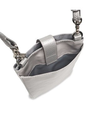 PELLE BORSA パスポートサイズショルダーバッグ Alive アライブ 4306 シルバー