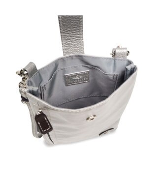 PELLE BORSA パスポートサイズショルダーバッグ Alive アライブ 4306 シルバー