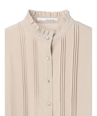Green Parks ・ＥＬＥＮＣＡＲＥ　ＤＵＥ　イロイロ釦ピンタックブラウス Beige