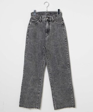 WEGO ウエストフィットワイドストレートデニムパンツ ブラックその他