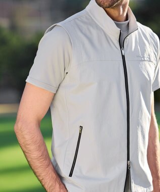 ZERO HALLIBURTON 【撥水・ストレッチ】 ドライソロテックスベスト ZHG-M5S1b 82942 シルバーグレー