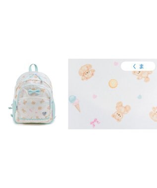 Mother garden マザーガーデン 子供用 リュック 【Ｍサイズ】 《くま柄》 くま柄