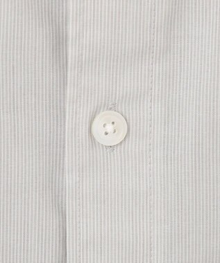 UNFILO MENS 【撥水】 コットンシャツ グレーストライプ