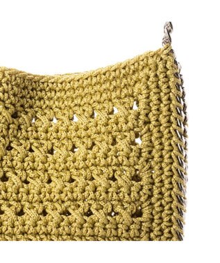 UNBILLION cachecache チェーンかがり横編みワンショルダー グリーン