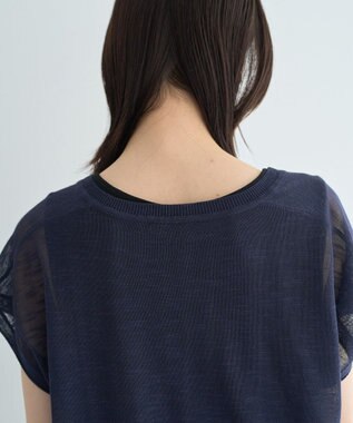 YECCA VECCA 【2点SET】ヘンリーネックスラブシアーニット Navy