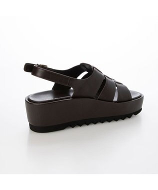 MODE ET JACOMO <MODE ET JACOMO>厚底グルカデザインウエッジサンダル ダークブラウン