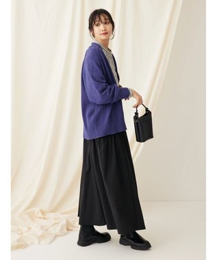 CRAFT STANDARD BOUTIQUE Ｖネックアウトリンキングカーディガン Navy