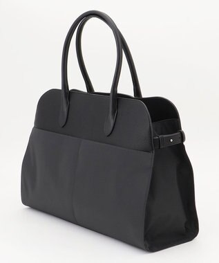 ICB 【A4サイズ収納可能】ナイロンボストントート チャコール系