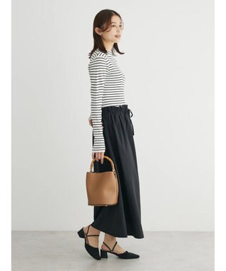 Green Parks ドッキングニットワンピース Black