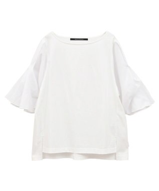 YECCA VECCA シアースリーブカットソー Off White
