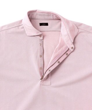 JOSEPH HOMME 【接触冷感】アイスコットンカノコ　ポロ ローズ系