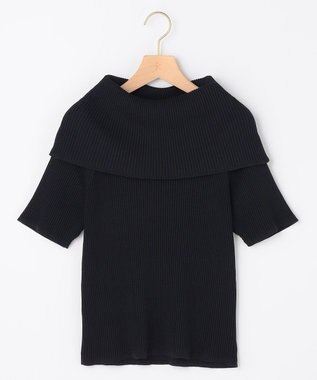 組曲 【先行予約・WEB限定】クリアストレッチオフショルダー ニット