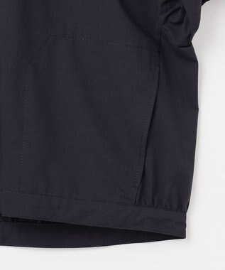 自由区 【SHIHOさん着用】ファンクショナルブロードノーカラー ブルゾン ネイビー