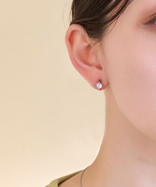 Phoebe 【痛くないシリーズ/金属アレルギー対応】スターリスビジューライトフィットイヤリング　シルバー シルバー