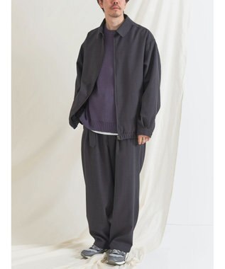 CRAFT STANDARD BOUTIQUE ポリエステルツイルベルテッドパンツ Charcoal Gray