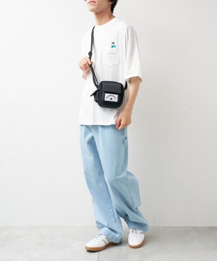 WEGO 【CONVERSE/ユニセックス着用ITEM】別注CONVERSEミニショルダーバッグ ブラック