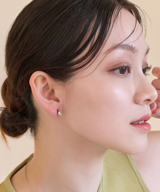 Phoebe 【痛くないシリーズ/金属アレルギー対応】スターリスビジューライトフィットイヤリング　シルバー シルバー