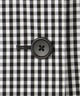 J.PRESS LADIES S 【洗える】 GIZAコットンギンガム ステンカラー コート ブラック系3