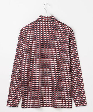 23区GOLF 【MEN】フラッグ総柄長袖ポロシャツ レッド系5