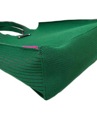 ROOTOTE 1062【ラメ糸ミックス－正方形型】LT.スクエア.グリンプス.ニット-A 04：グリーン