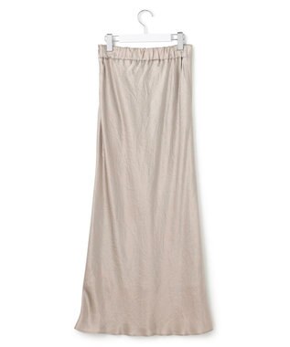 23区 【SACRA】アセテートサテン スカート [23区別注]ベージュ系