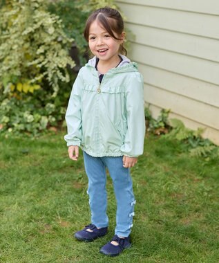 ANY KIDS カットデニム ガーリーパンツ ブルー