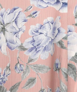 Feroux 【洗える】フラワープリント ワンピース ピンク系9