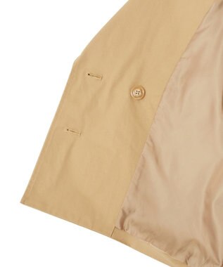 YECCA VECCA レースMIXショートトレンチコート Beige