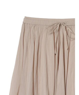 CRAFT STANDARD BOUTIQUE コットンボイルギャザースカート Gray Beige