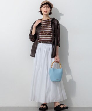 23区 【先行予約】バンブーハンドル 2WAY ミニマル バッグ スカイブルー系