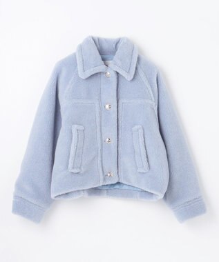 GRACE CONTINENTAL ボアジャケット ブルー