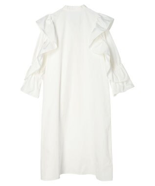 Maison de FLEUR ラッフルボウタイワンピース White