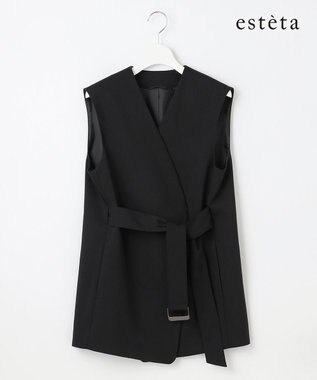  【エステータ】ライトダブルクロス ジレ