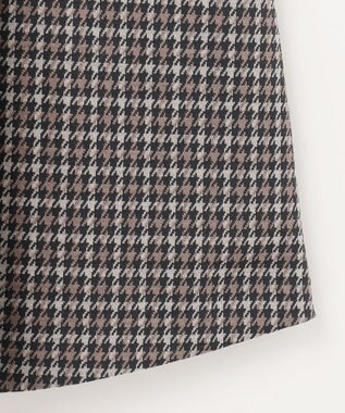 J.PRESS LADIES 【洗える】ガンクラブチェック スカート ブラウン系3