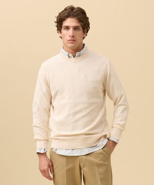 J.PRESS MEN ギマコットンカノコクルーネック ニット