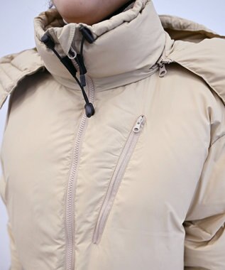 KWD 【日本製/高品質ダウン】BOX DOWN JACKET ダウンジャケット ベージュ