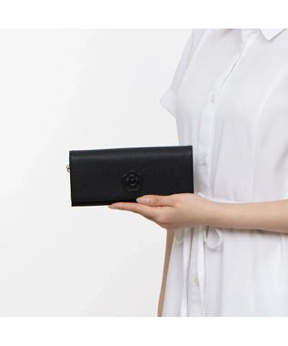 CLATHAS フィグ 被せ長財布 ブラック