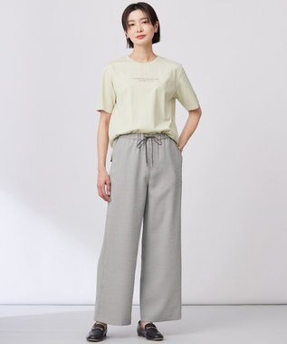 J.PRESS LADIES 【洗える】ロゴTEE カットソー ライム系