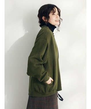 CRAFT STANDARD BOUTIQUE JQカット切り替えカーディガン1 Khaki