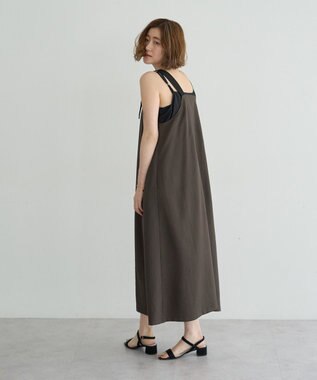 YECCA VECCA ベルトストラップサロペット Charcoal Gray